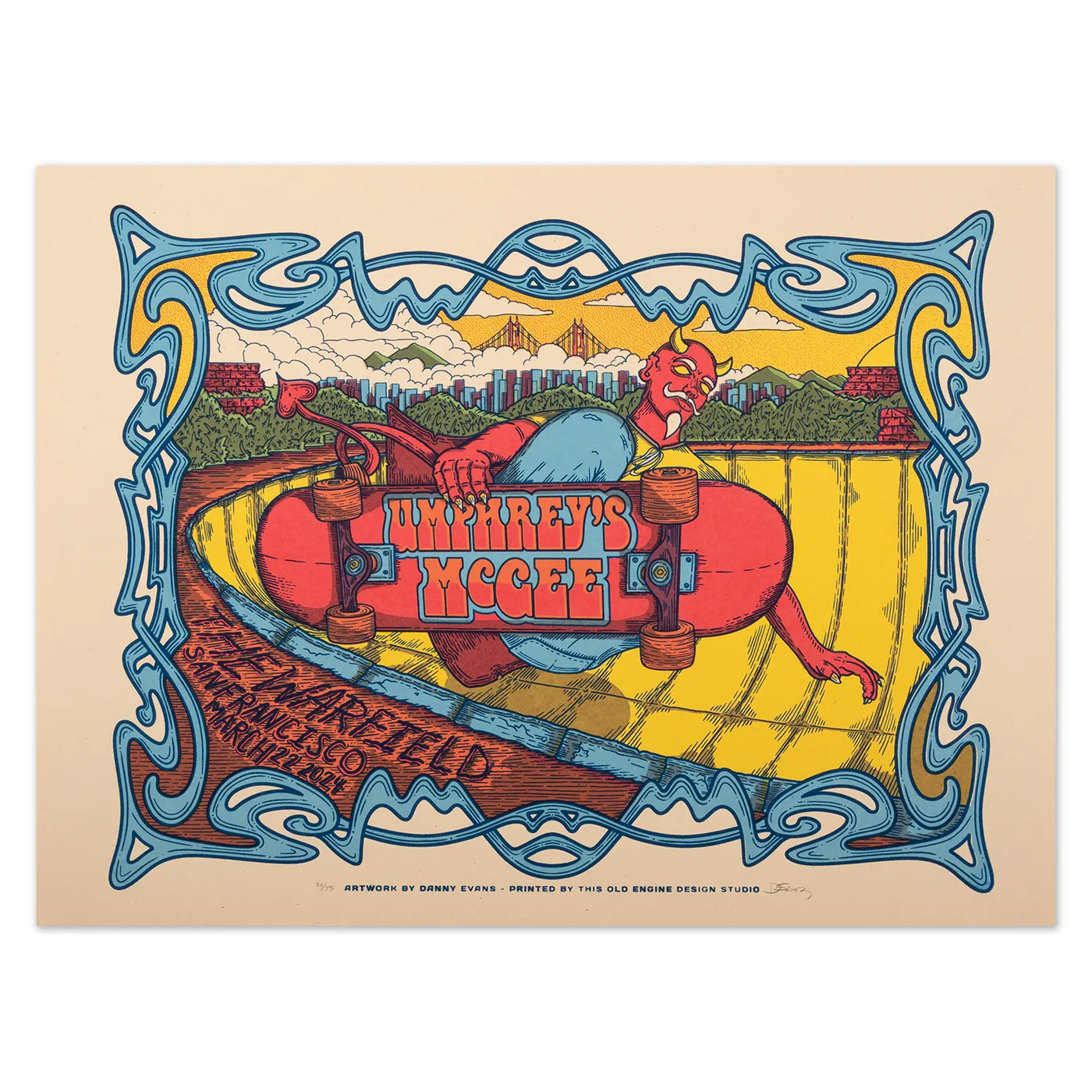 Umphrey's McGee San Francisco, CA 2024 Poster by This Old Engine