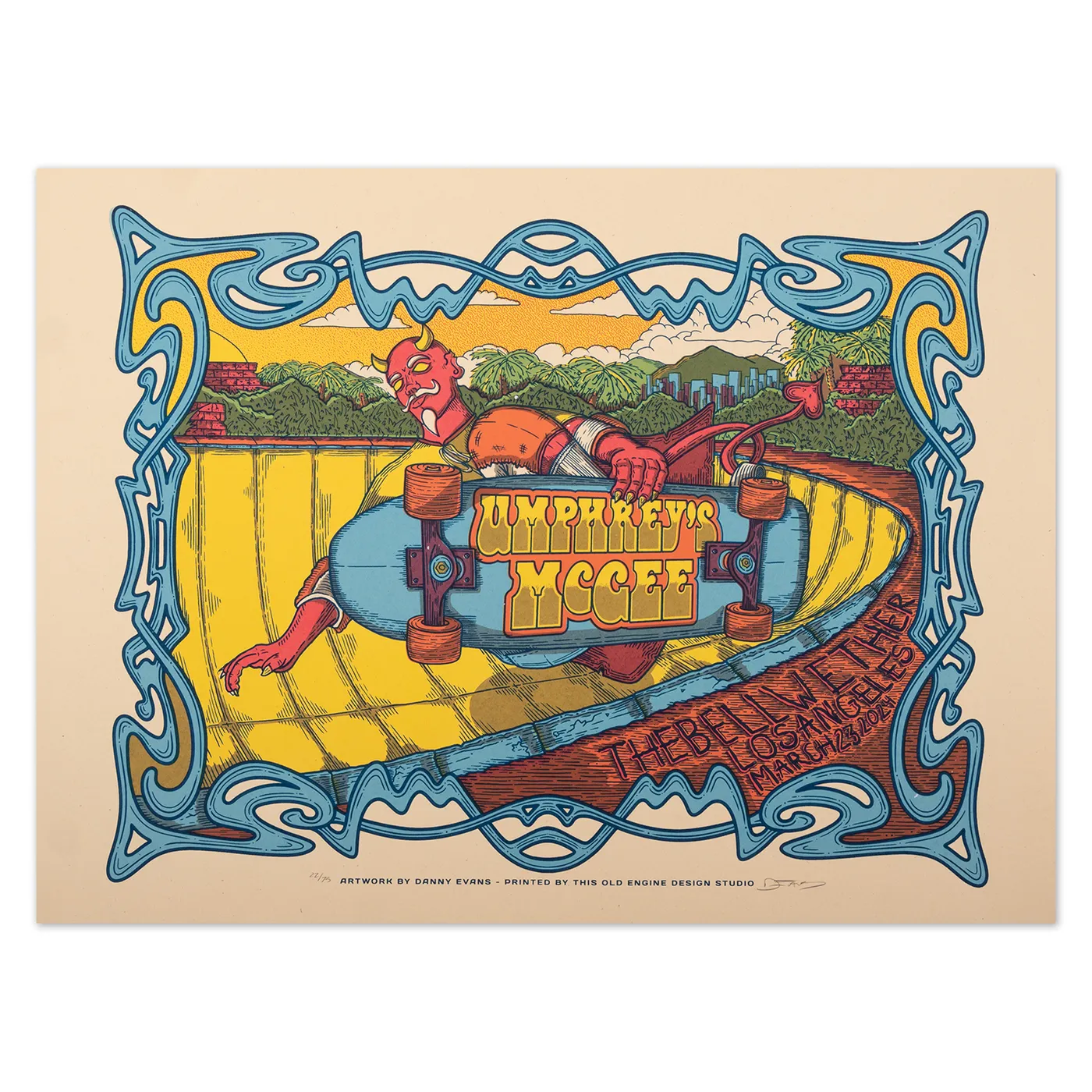 Umphrey's McGee Los Angeles, CA 2024 Poster by This Old Engine