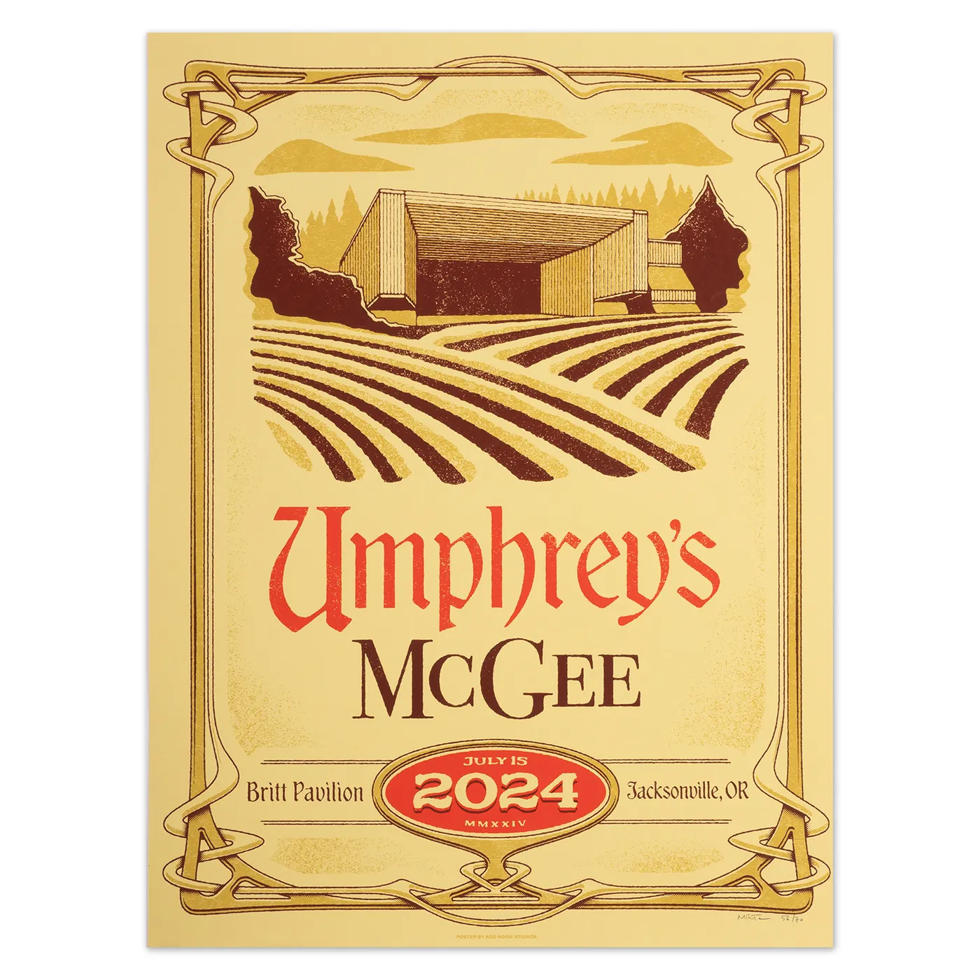 Umphrey's McGee Jacksonville, OR 2024 Poster by Mike Tallman