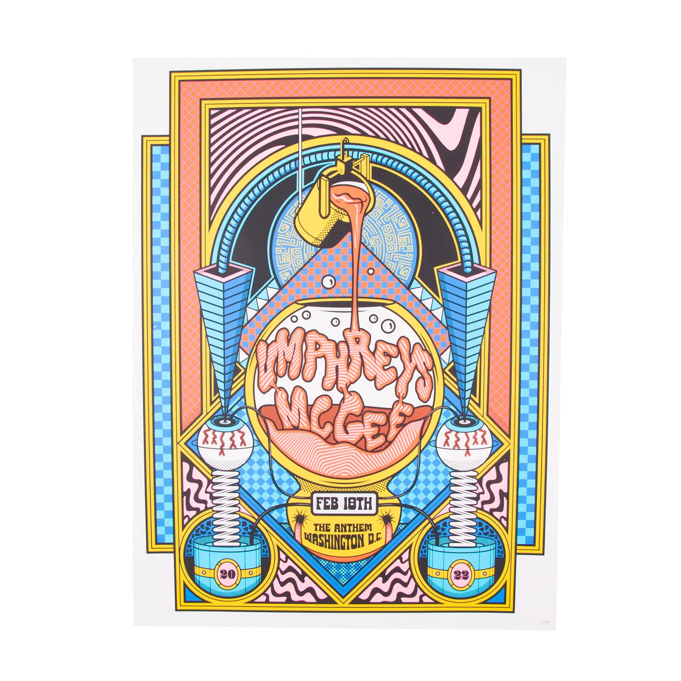 Umphrey's McGee The Anthem Washington DC Poster by Hoverchair Studios