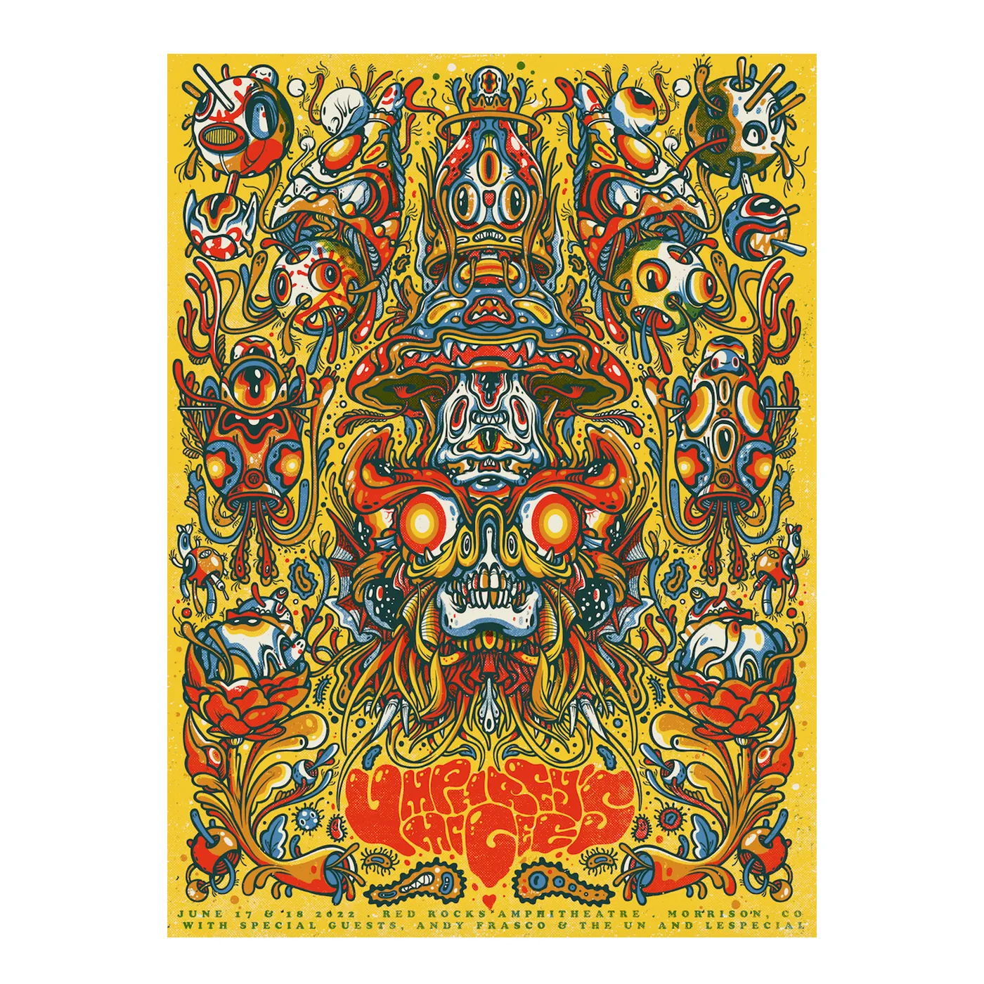 Umphrey's McGee Drew Millward Red Rocks Poster