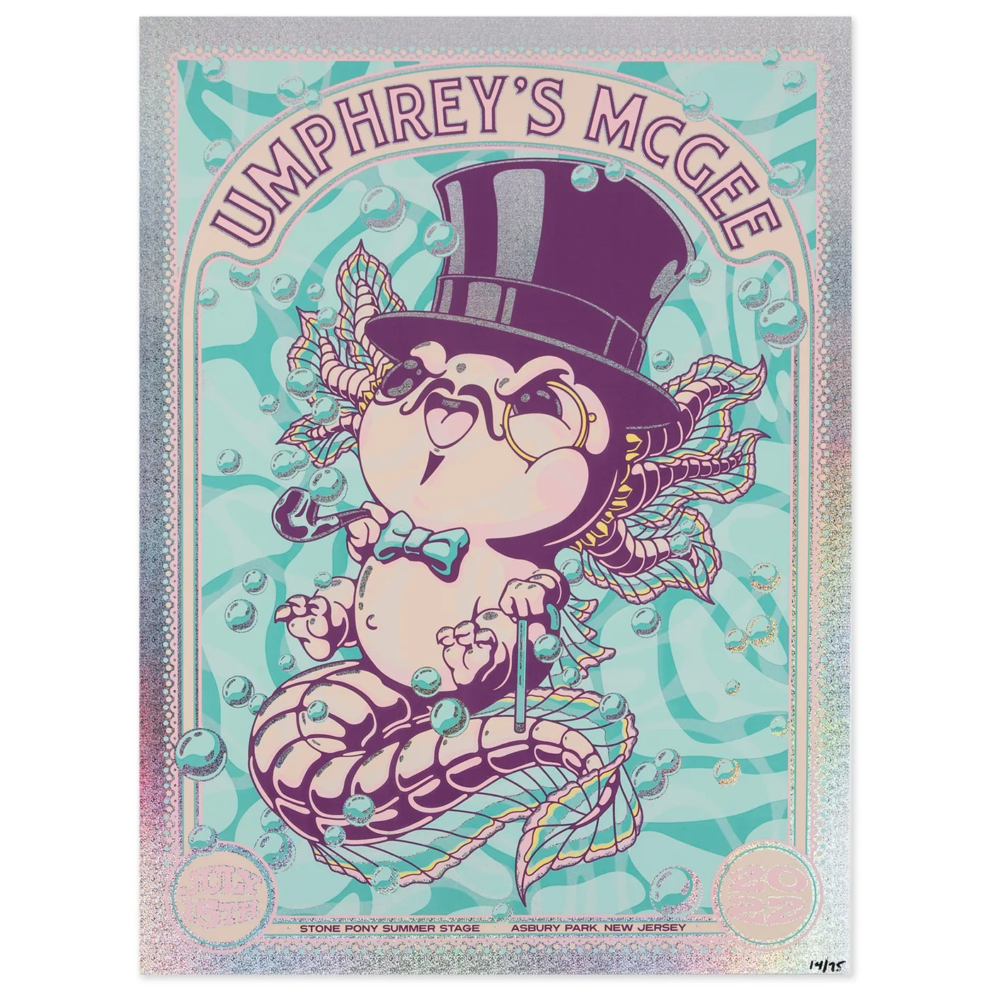 Umphrey's McGee Stone Pony Summer Stage Asbury Park, NJ Poster by Bioworkz