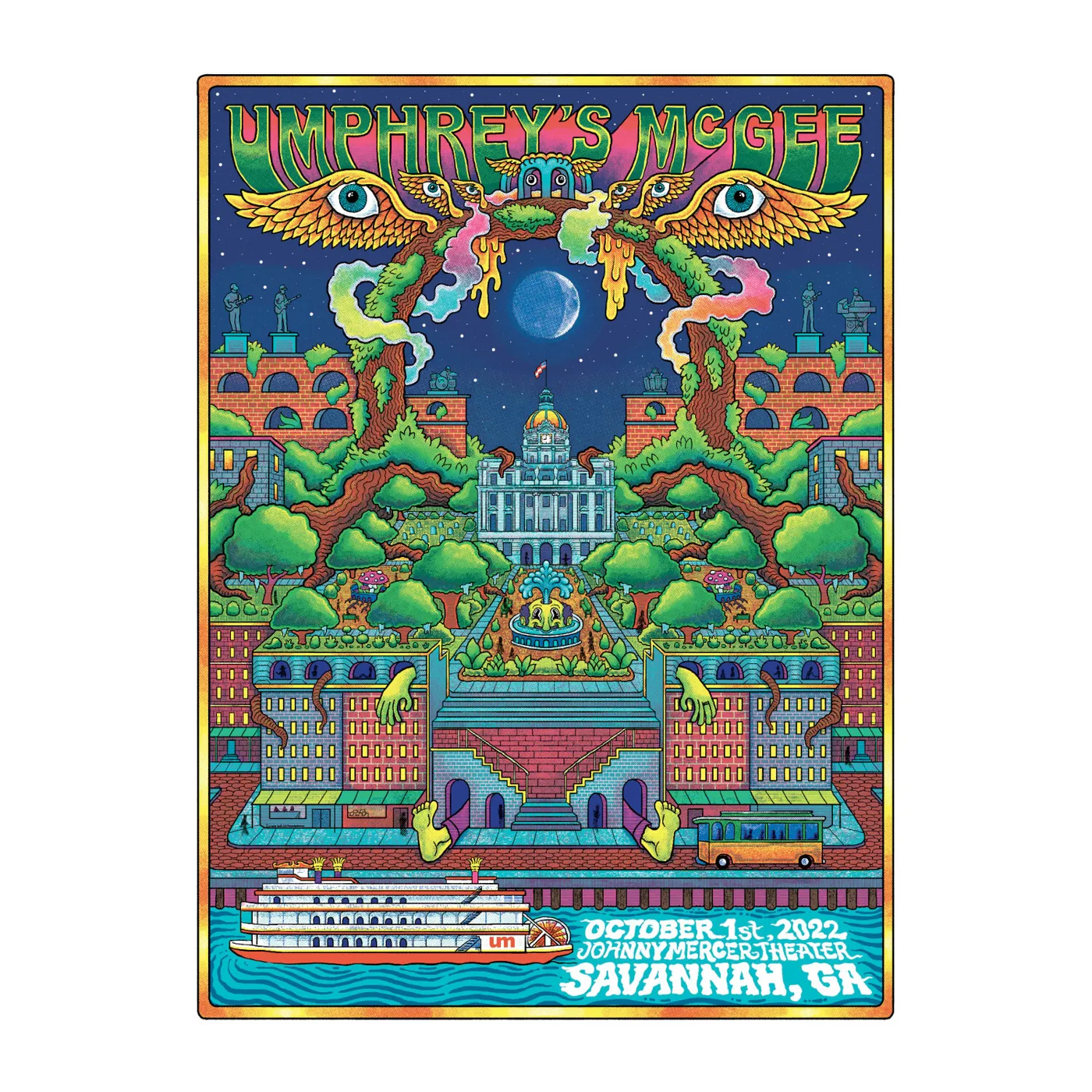 Umphrey's McGee 10.1.2022 - Artwork by Caleb Williamson
