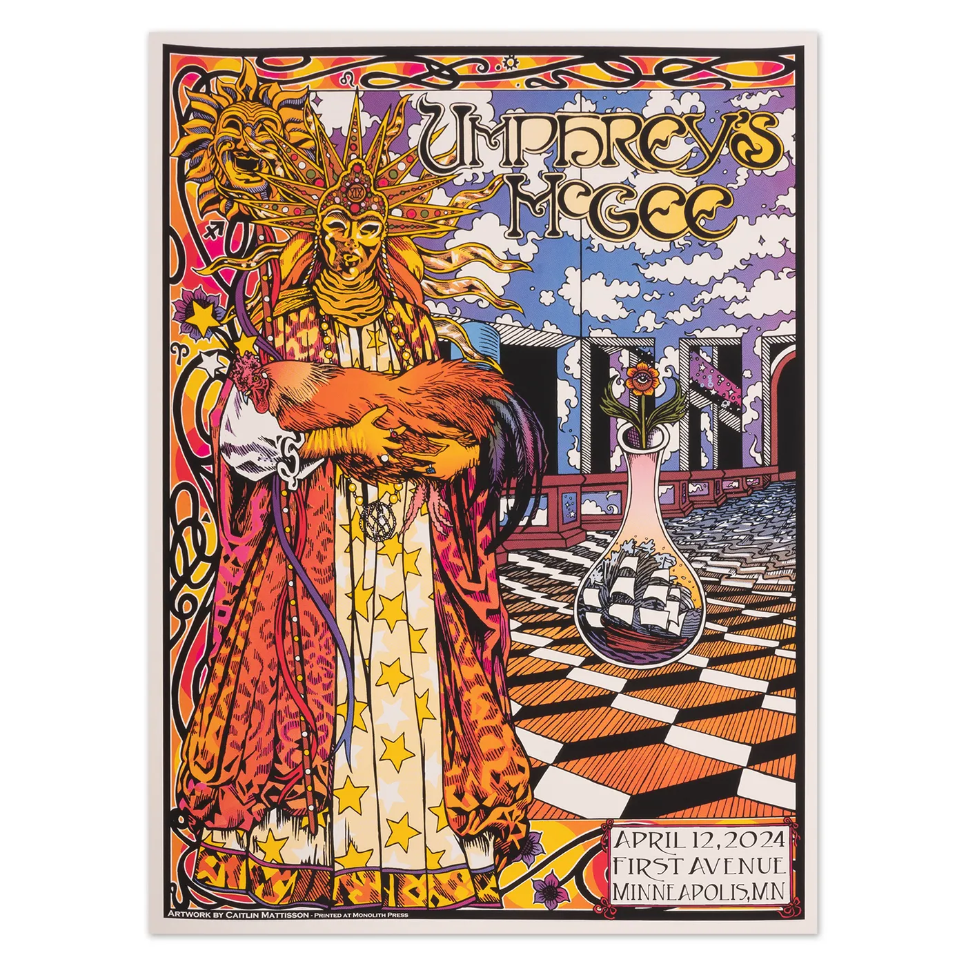 Umphrey's McGee Minneapolis, MN 2024 Night One Poster by Caitlin Mattison