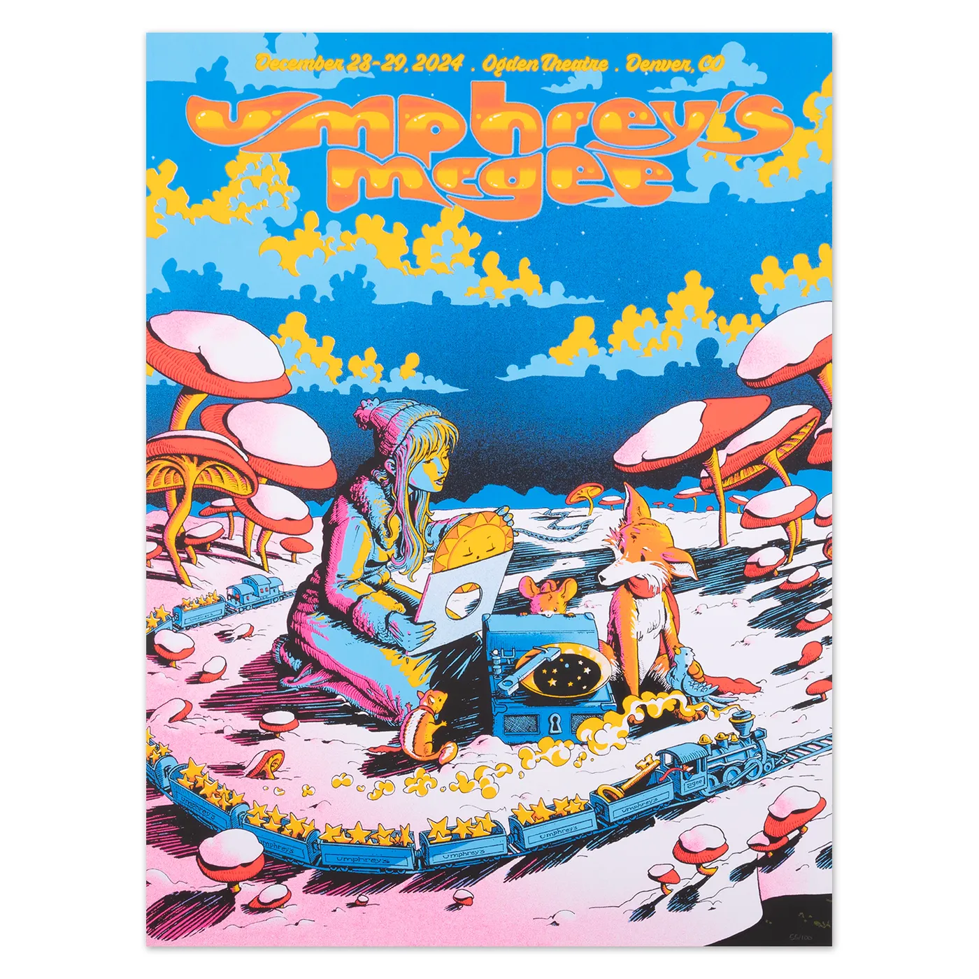 Umphrey's McGee Denver, CO Ogden Theatre 2024 Poster by James Flames