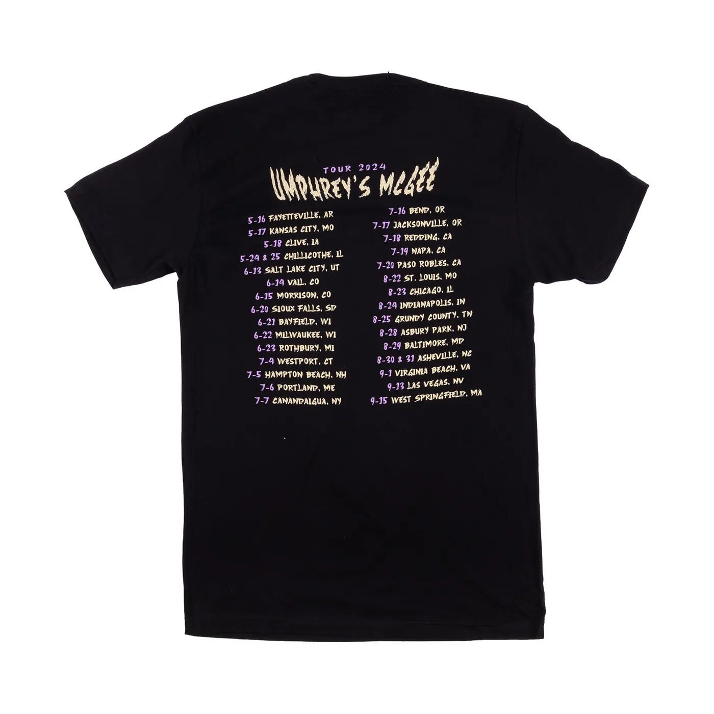 Umphrey's McGee Pyramid Hourglass 2024 Tour Tee