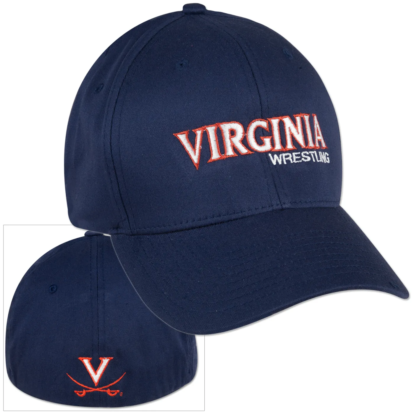 UVA Athletics Virginia Wrestling Flex Fit Cap