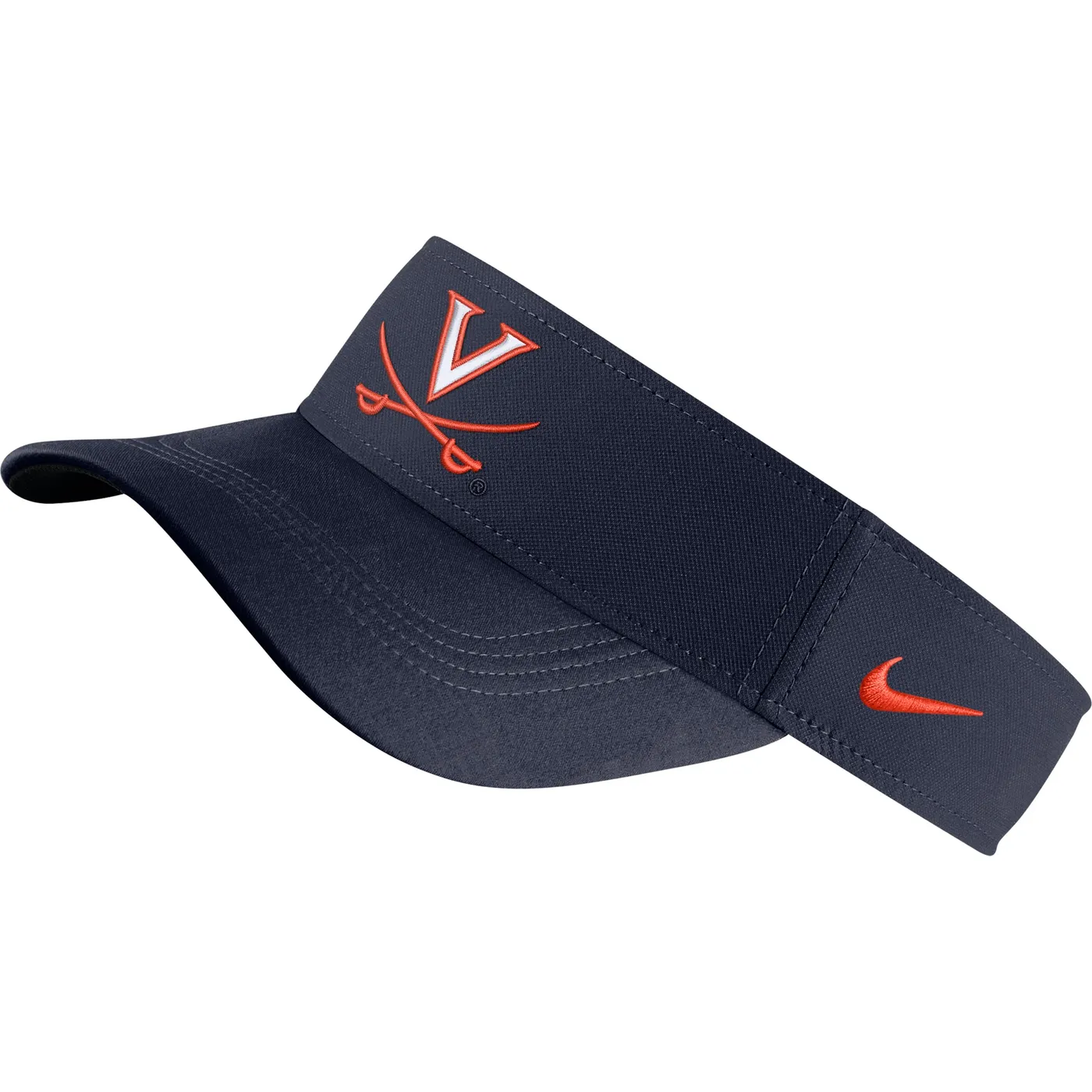 UVA Athletics University of Virginia Nike Navy V-sabre Visor