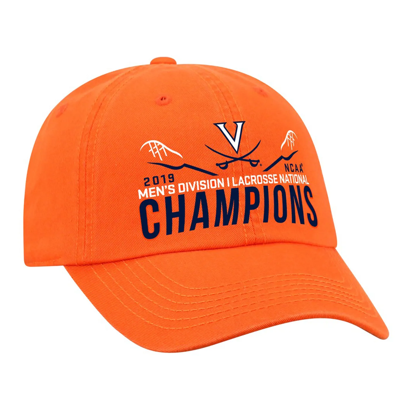 UVA Athletics Virginia Lacrosse 2019 National Champs Classic Orange Crew Hat