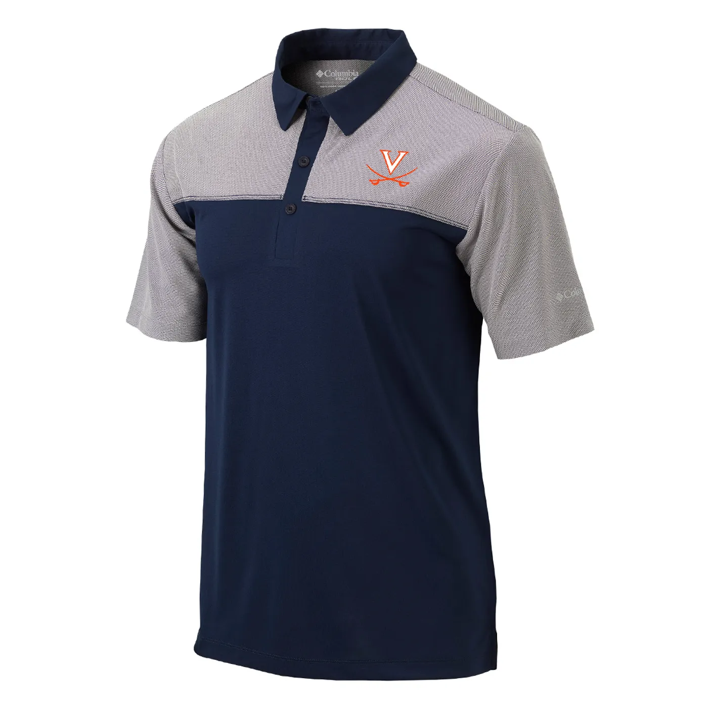 UVA Athletics University of Virginia Columbia Front Nine Polo