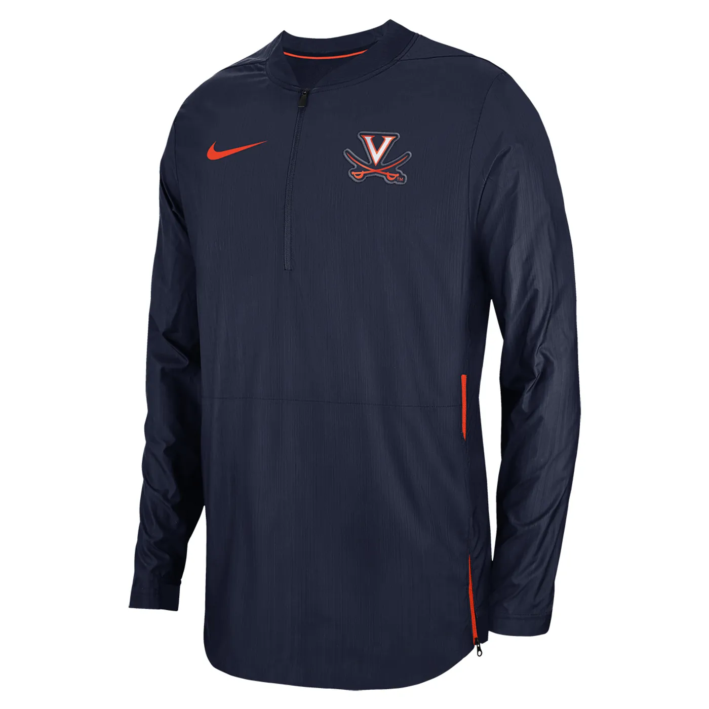 UVA Athletics University of Virginia Nike Half-Zip Crew Neck Jacket