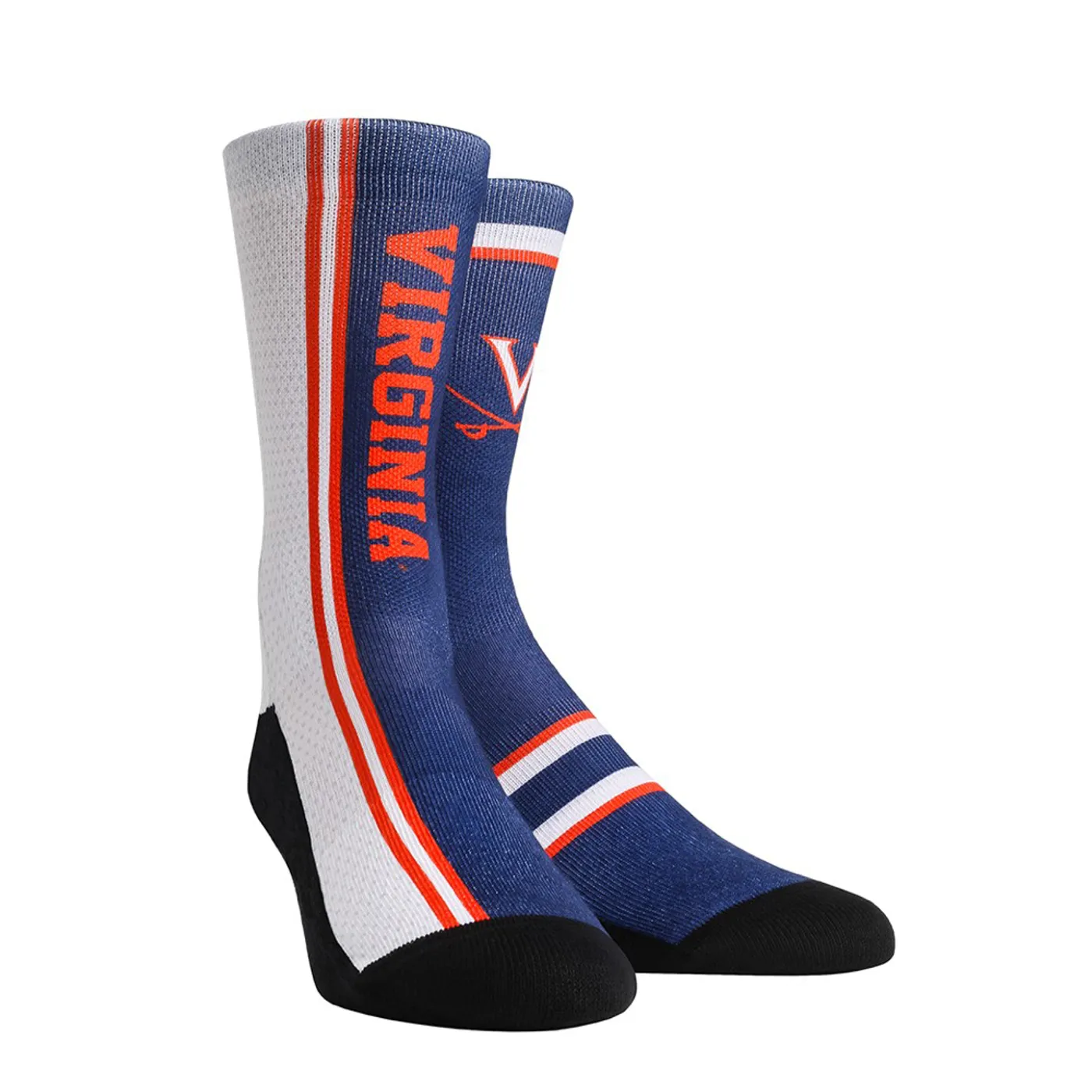 UVA Athletics University of Virginia Cavaliers Jersey Series Blue Youth Socks