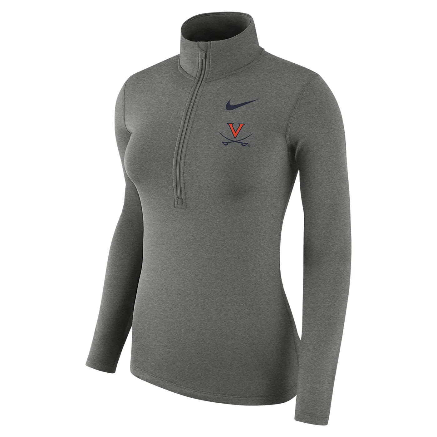 UVA Athletics University of Virginia 2018 Nike Ladies Dri-FIT Half Zip Sweat Shirt