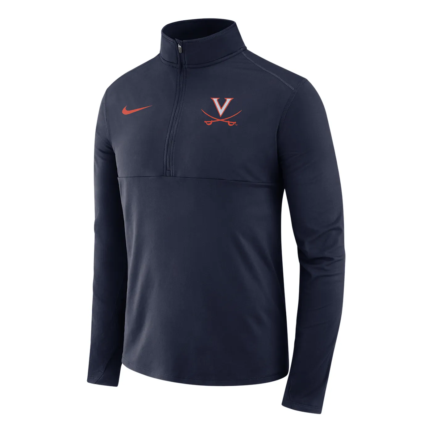 UVA Athletics University of Virginia Nike Navy Quarter-Zip Pullover Jacket