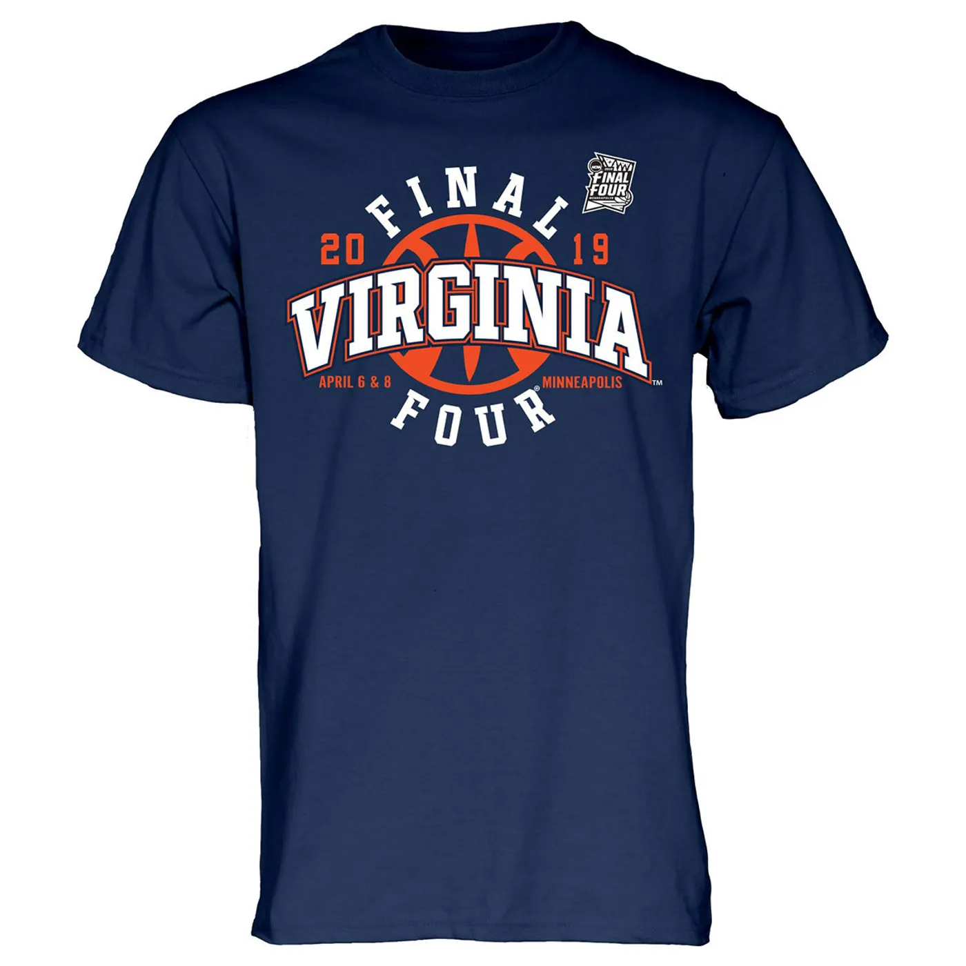 UVA Athletics Virginia Basketball 2019 Final Four T-shirt