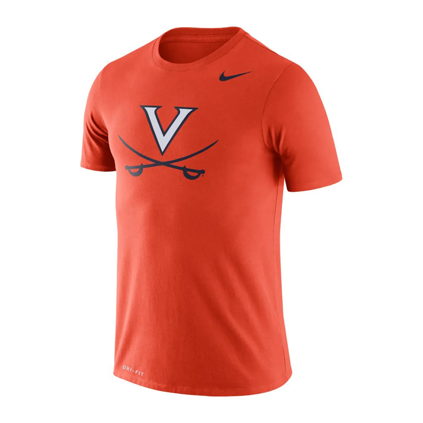 UVA Athletics University of Virginia Nike Orange Dri-fit Legend V-Sabre T-Shirt