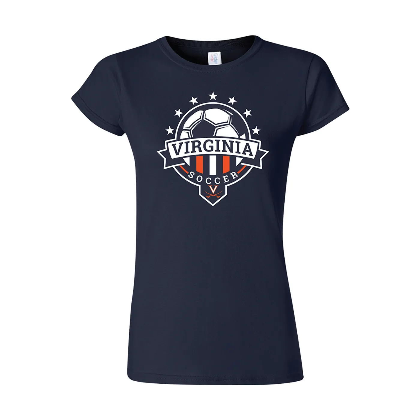 UVA Athletics Soccer Ladies Navy T-shirt
