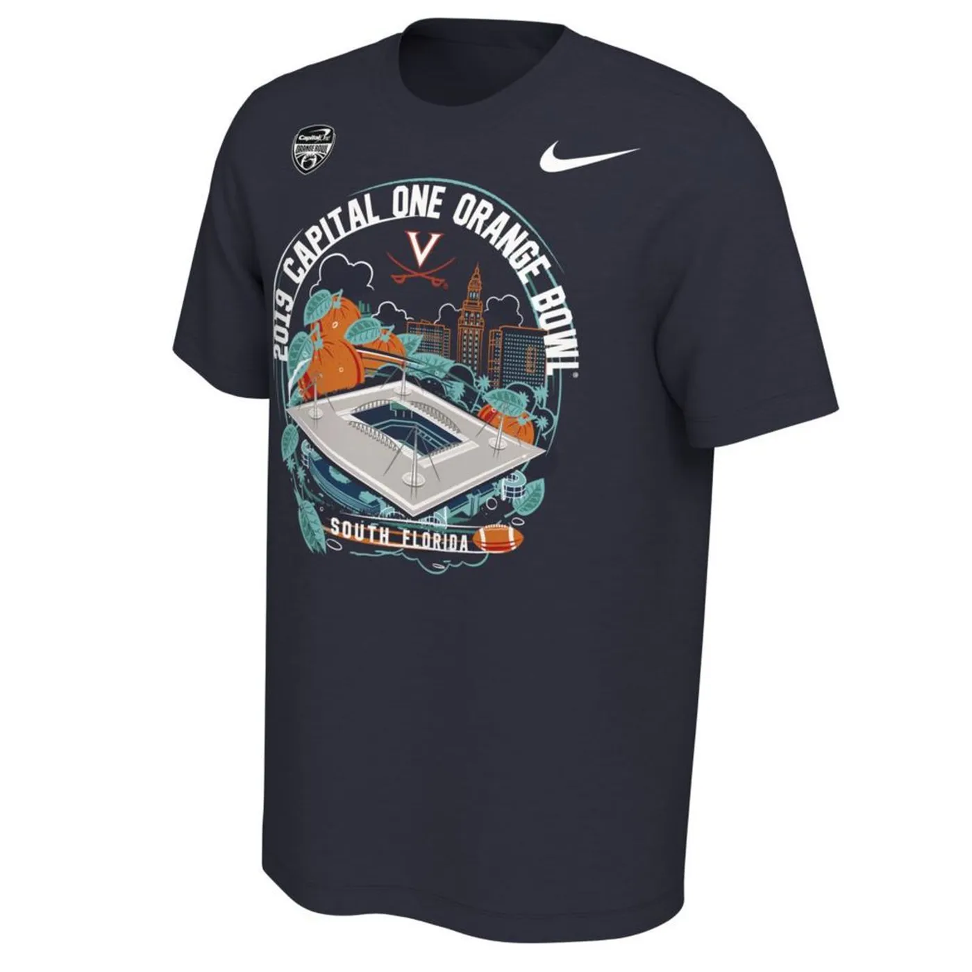 UVA Athletics Virginia Cavaliers 2019 Orange Bowl Stadium T-shirt