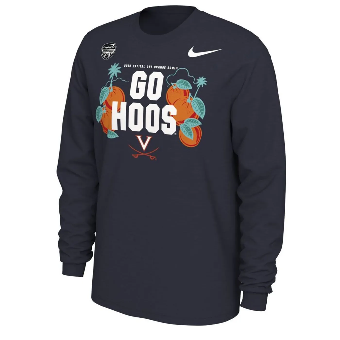UVA Athletics Virginia Cavaliers 2019 Orange Bowl Long-sleeve T-shirt