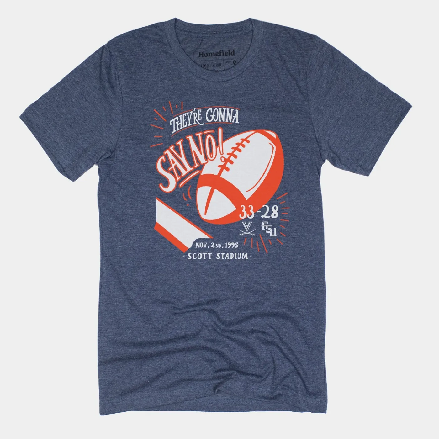 UVA Athletics vs FSU Commemorative 1995 T-shirt