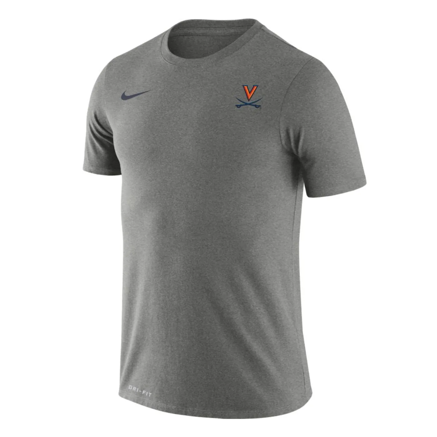 UVA Athletics University of Virginia 2021 Gray Logo Tee (Small)