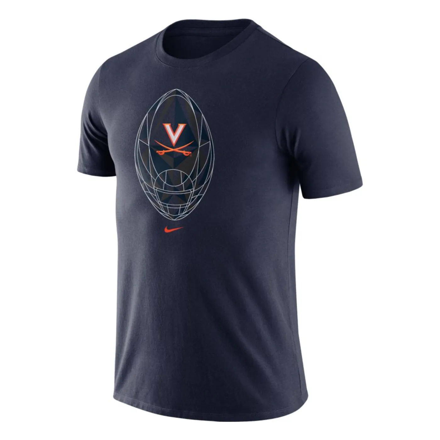 UVA Athletics University of Virginia 2021 Men's Navy Football Tee (Small)