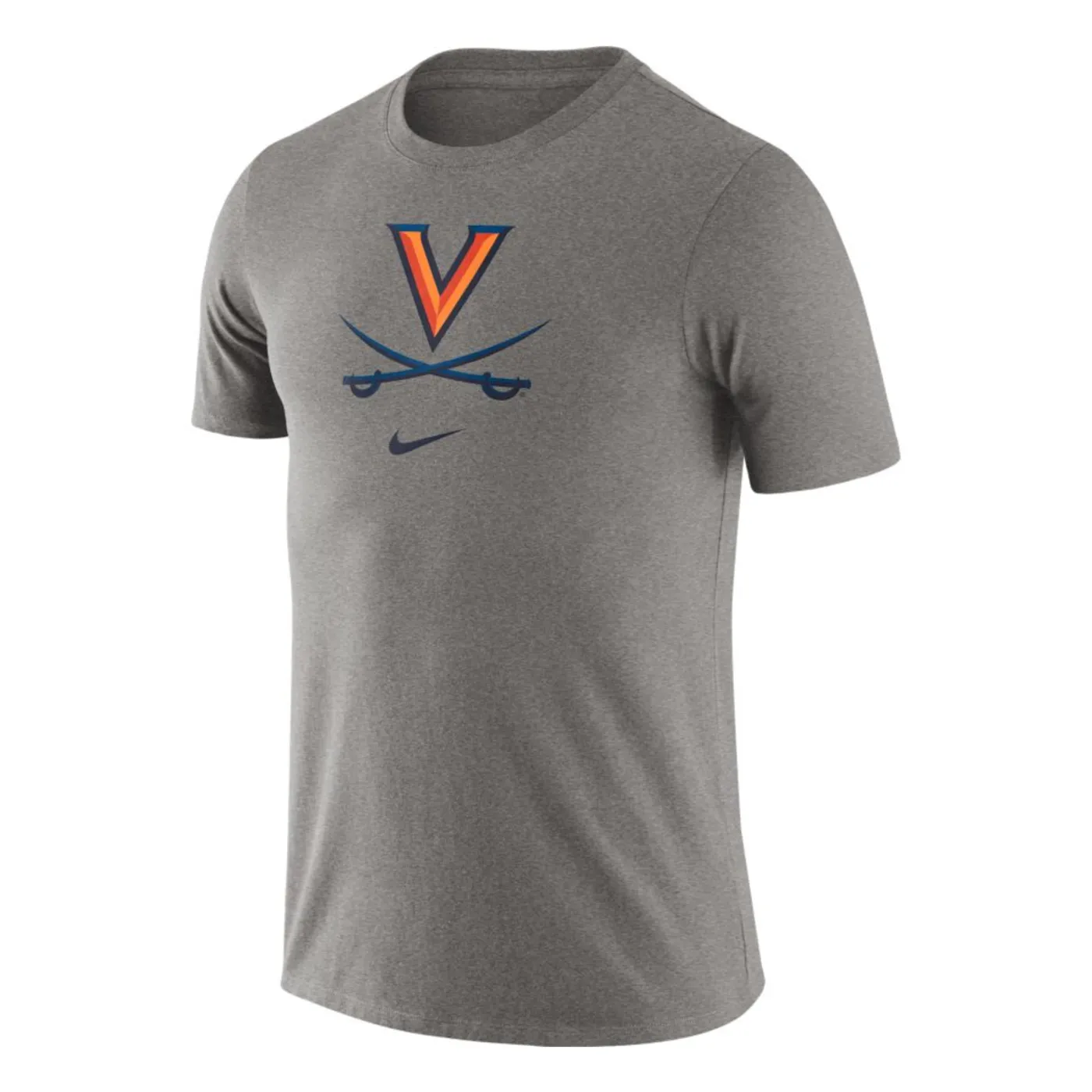 UVA Athletics University of Virginia 2021 Nike Essential Logo Tee - Gray