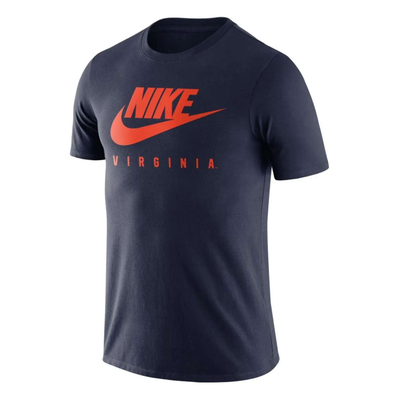 UVA Athletics University of Virginia Nike Swoosh Navy Tee (Small)
