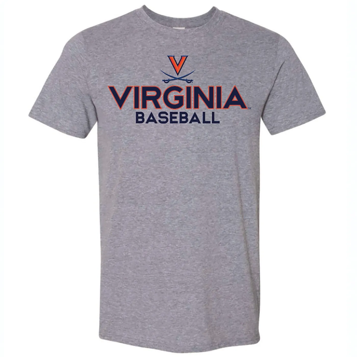 UVA Athletics University of Virginia 2021 Gray Baseball Tee