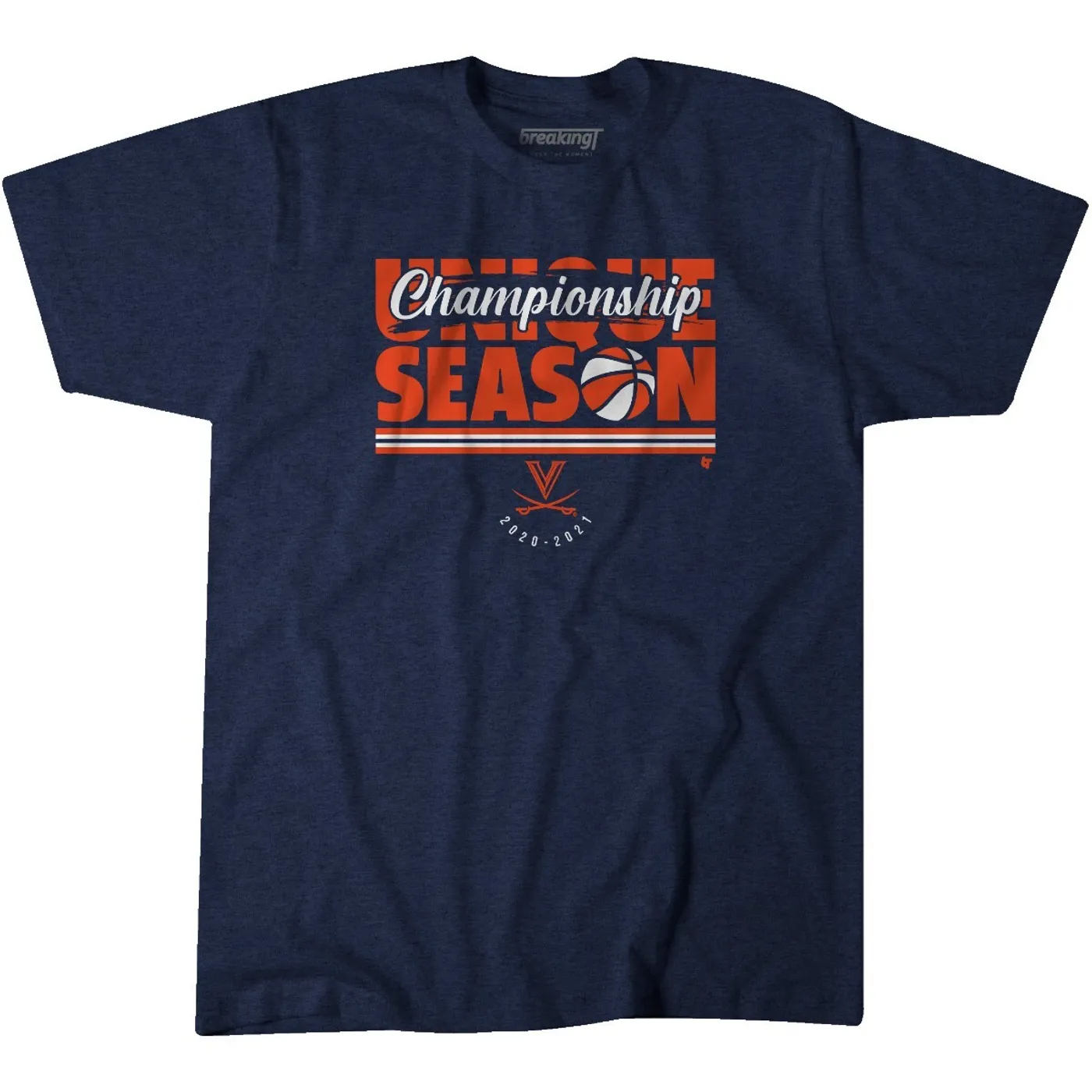 UVA Athletics Virginia Basketball 2021 Regular Season Champ T-shirt (Small)
