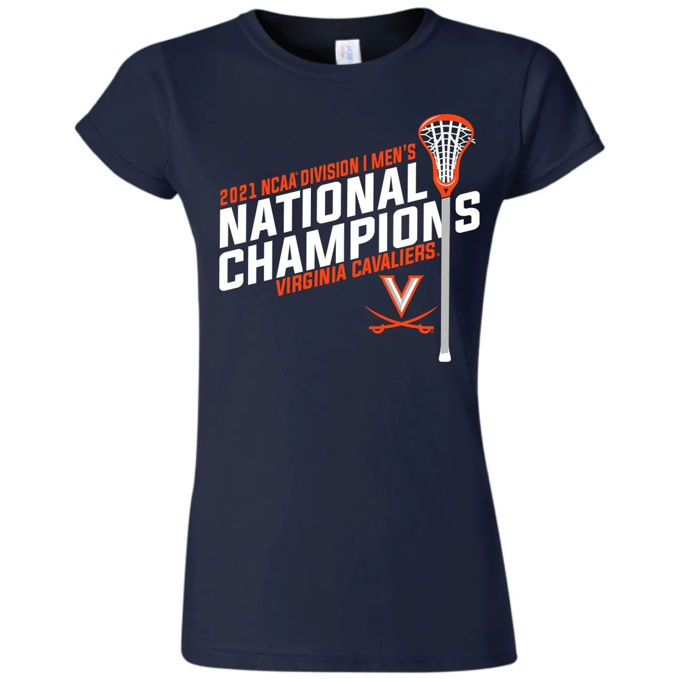 UVA Athletics Men’s 2021 Lacrosse National Champ Women's Cut Tee (XX-Large)