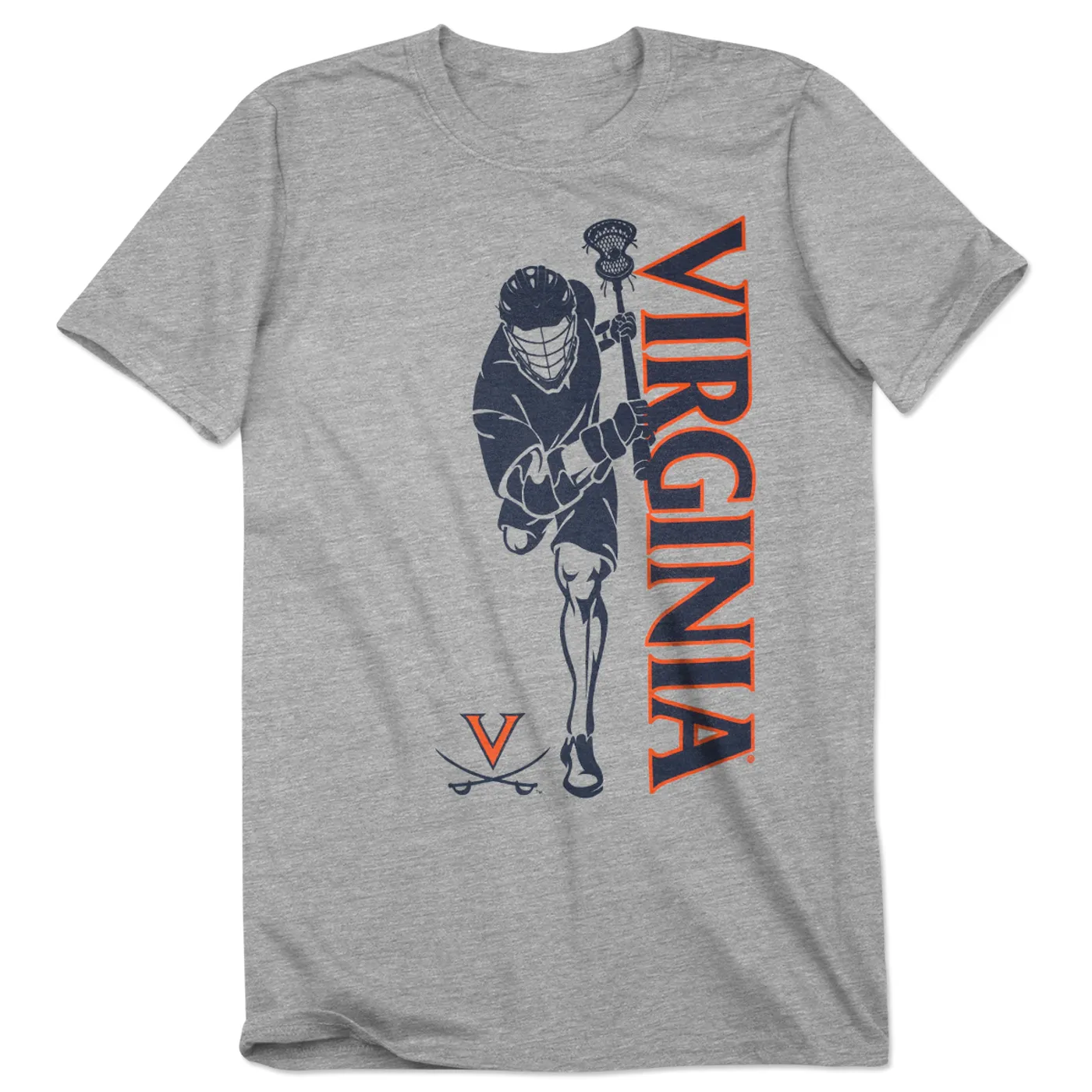 UVA Athletics Lacrosse Cross Flick T-Shirt