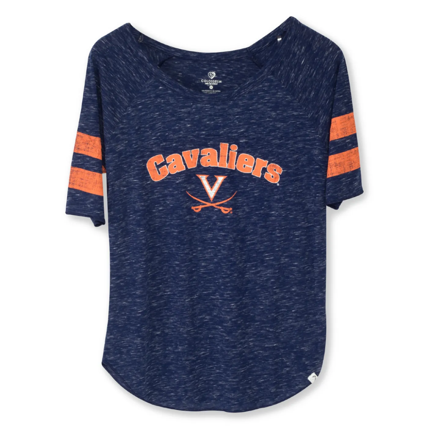 UVA Athletics Cavaliers Womens Bean Babbitt Raglan T-shirt