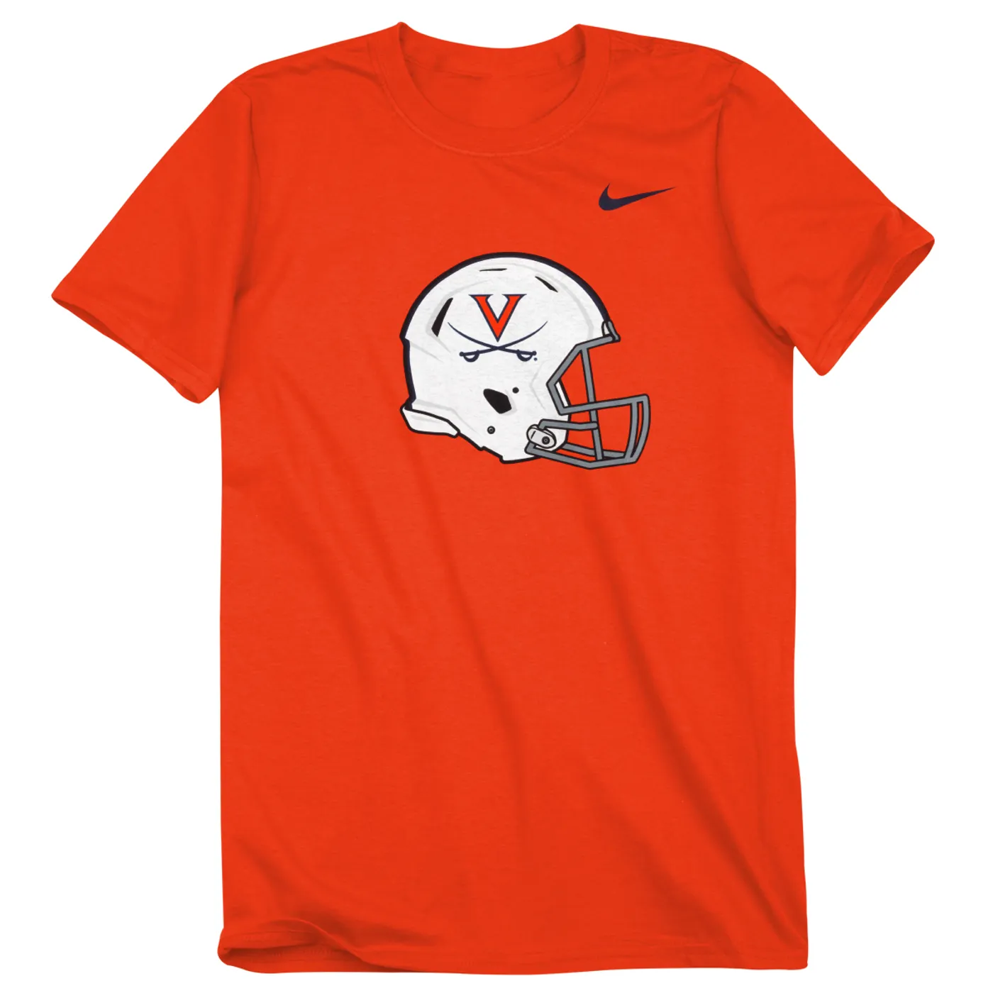 UVA Athletics University of Virginia Football Helmet T-shirt