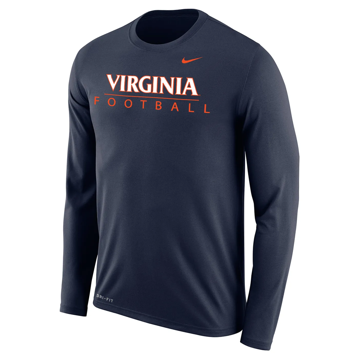 UVA Athletics University of Virginia Football Dri-Fit LS T-shirt