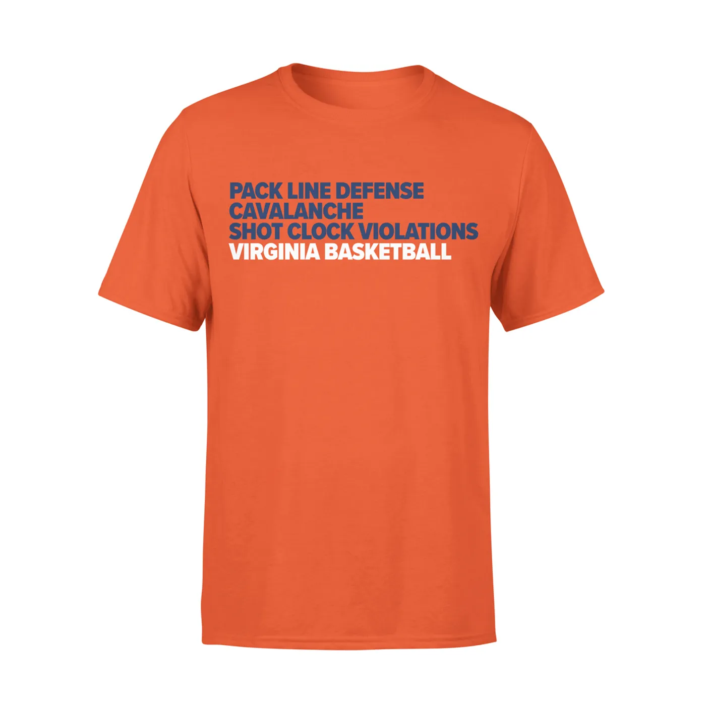 UVA Athletics University of Virginia Basketball Word Stack T-shirt