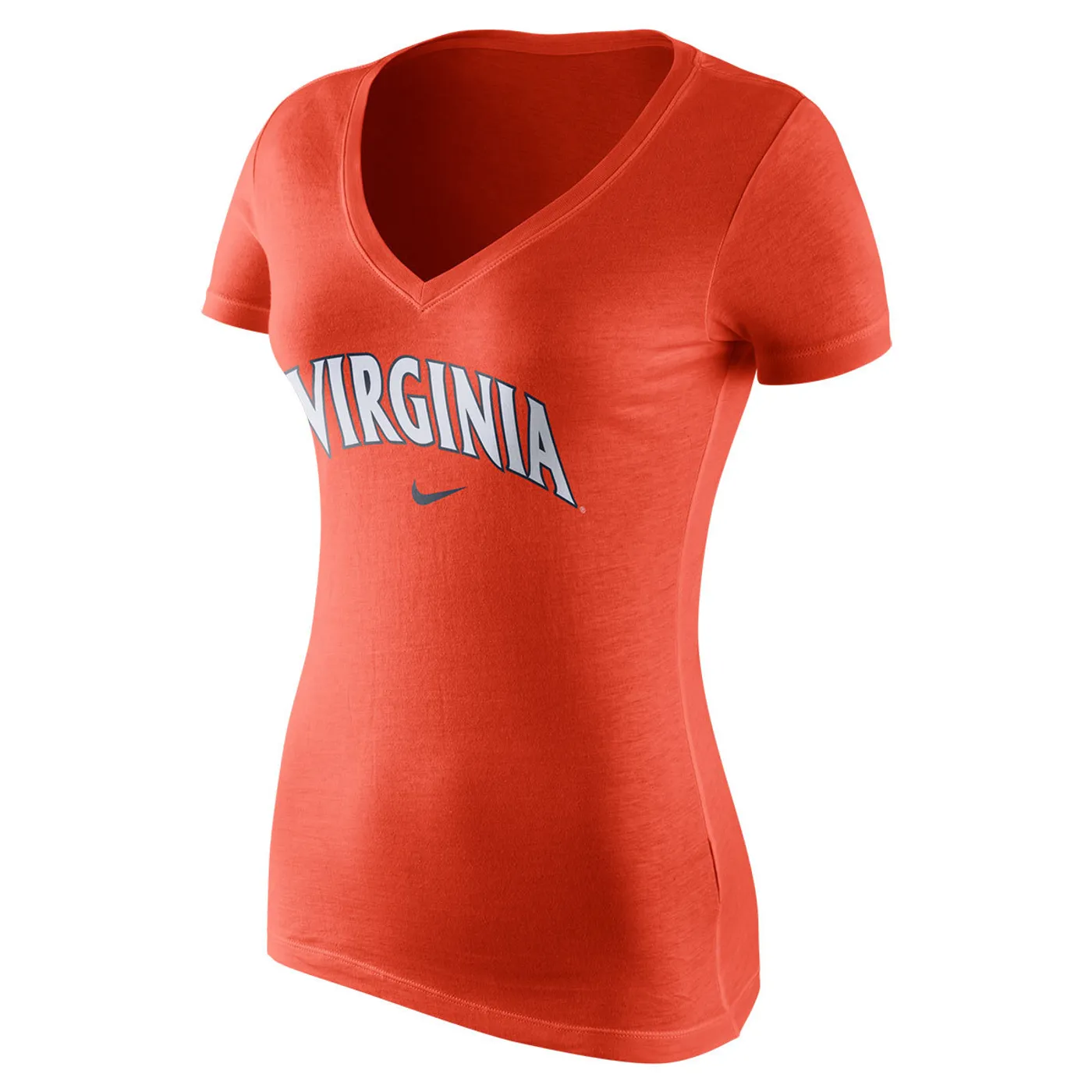 UVA Athletics University of Virginia Nike Ladies Mid-V neck Short Sleeve Shirt