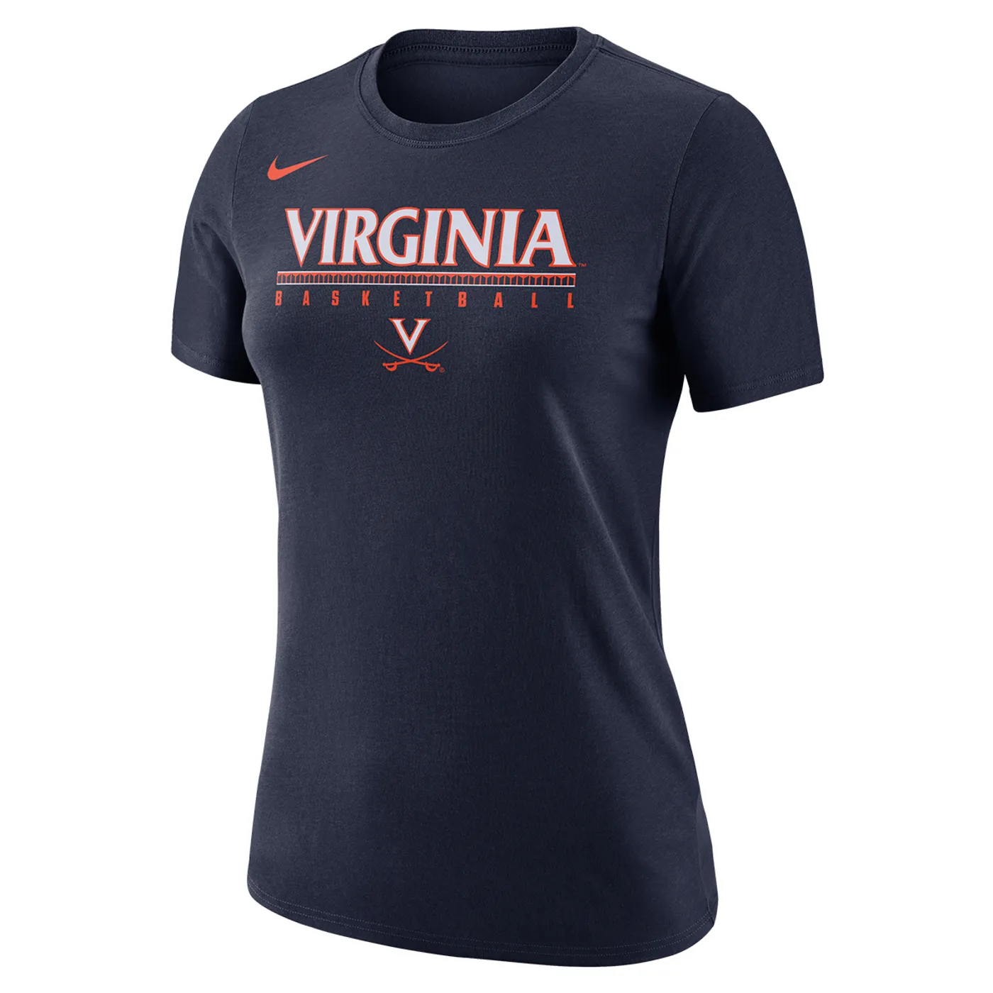 UVA Athletics University of Virginia Nike Ladies Navy Basketball T-shirt