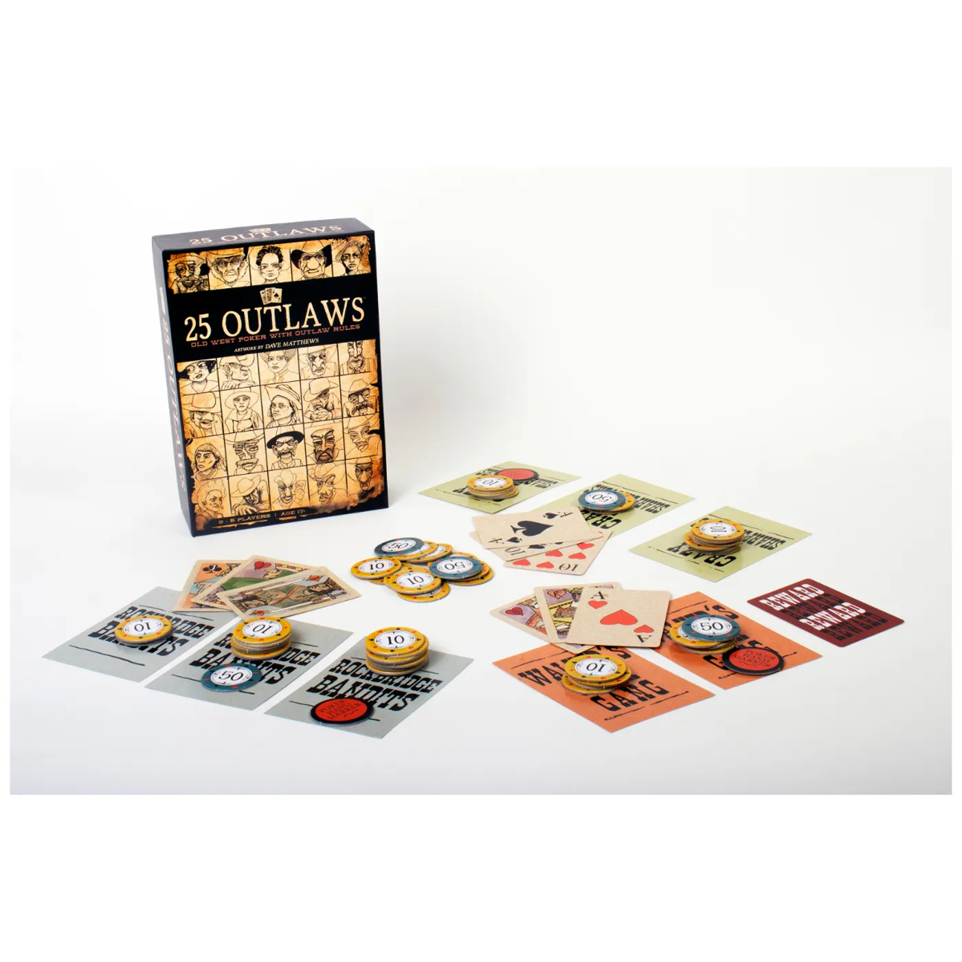 Dave Matthews Band 25 Outlaws Card Game