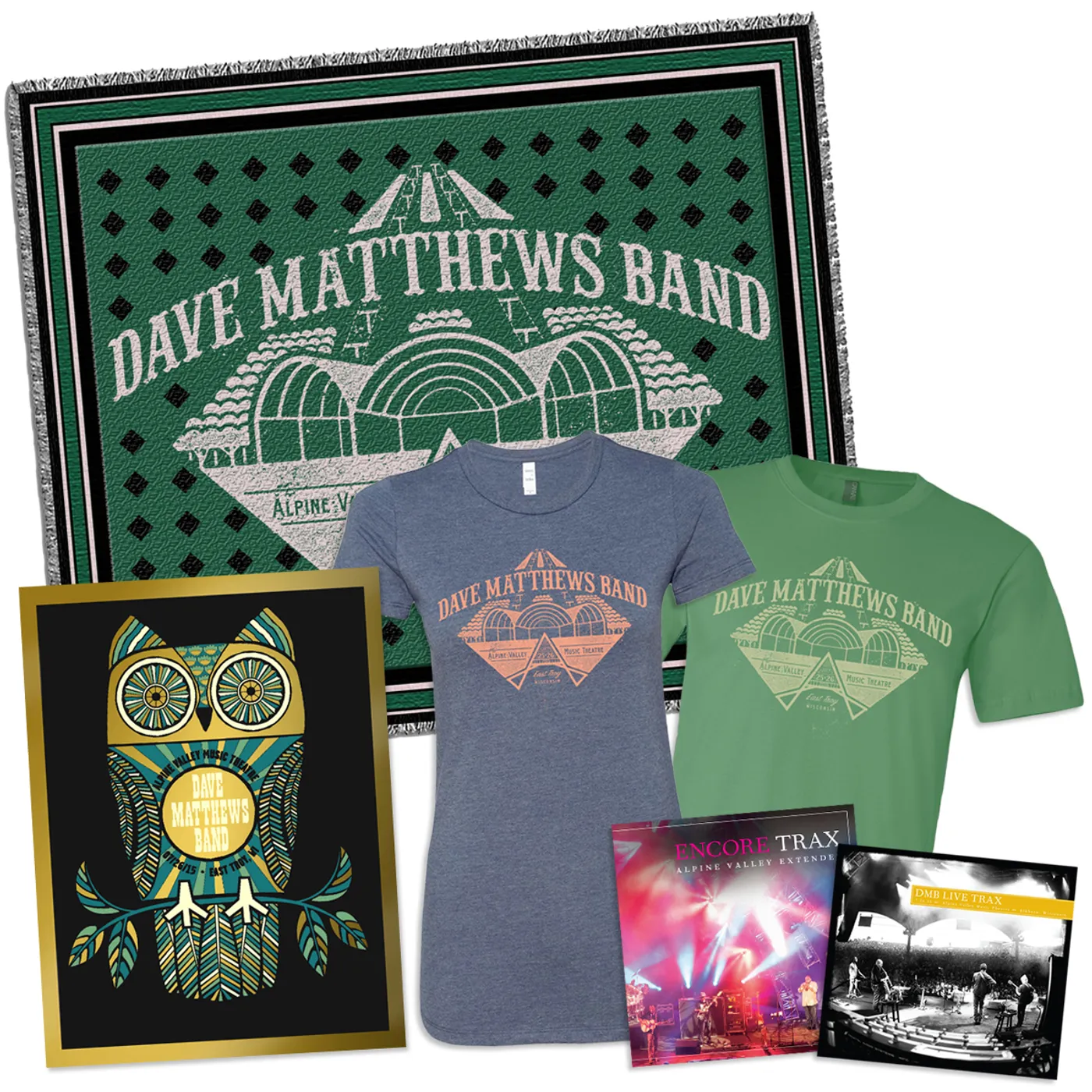 Dave Matthews Band Live Trax Vol. 36: Alpine Valley 3-CD + Poster + Throw Blanket + Tee + Encore Trax Bonus