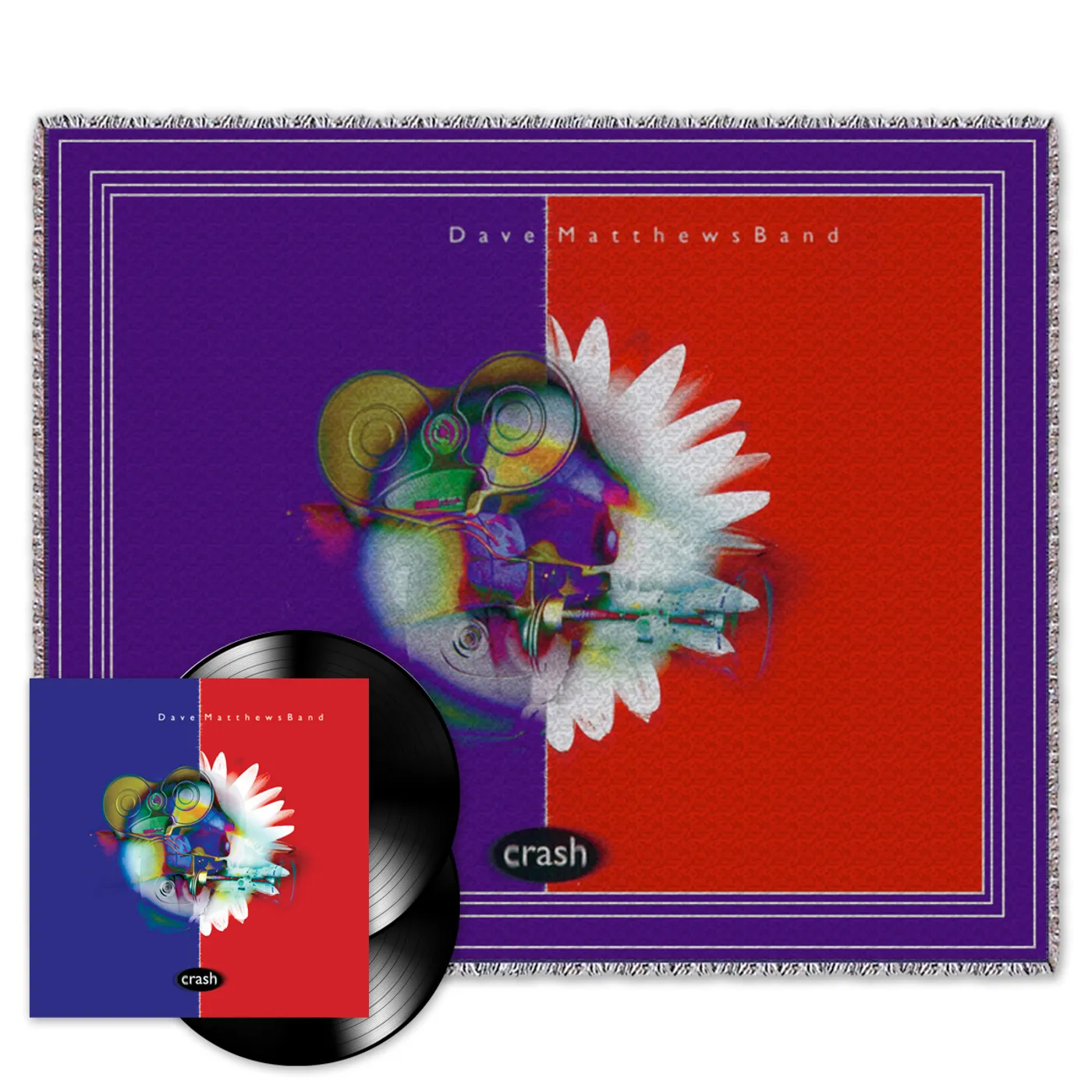 Dave Matthews Band Crash 2-LP Vinyl + Crash Woven Throw
