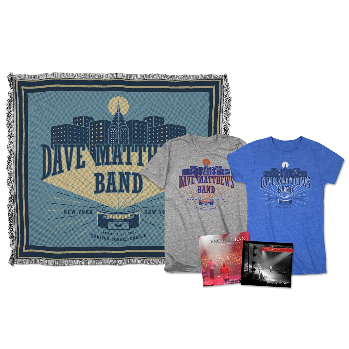 Dave Matthews Band Live Trax Vol. 40: Madison Square GardenBlu-ray, DVD or CD + T-shirt + Throw