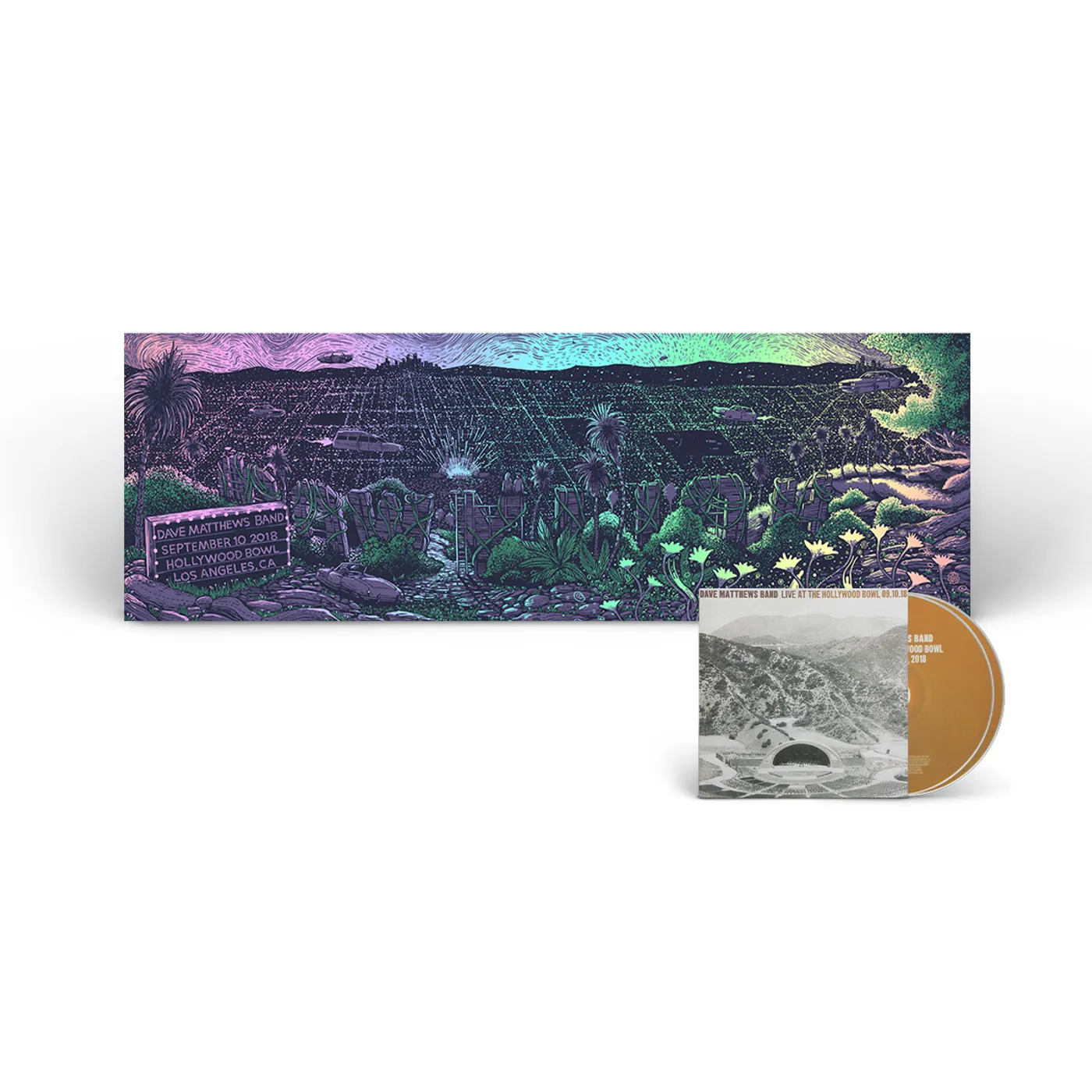 Dave Matthews Band Live At The Hollywood Bowl CD + Limited Edition Foil Poster