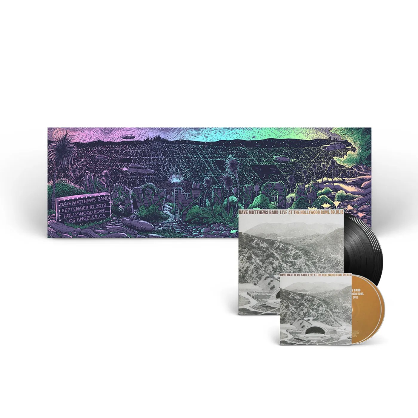 Dave Matthews Band Live At The Hollywood Bowl Vinyl + CD + Limited Edition Foil Poster