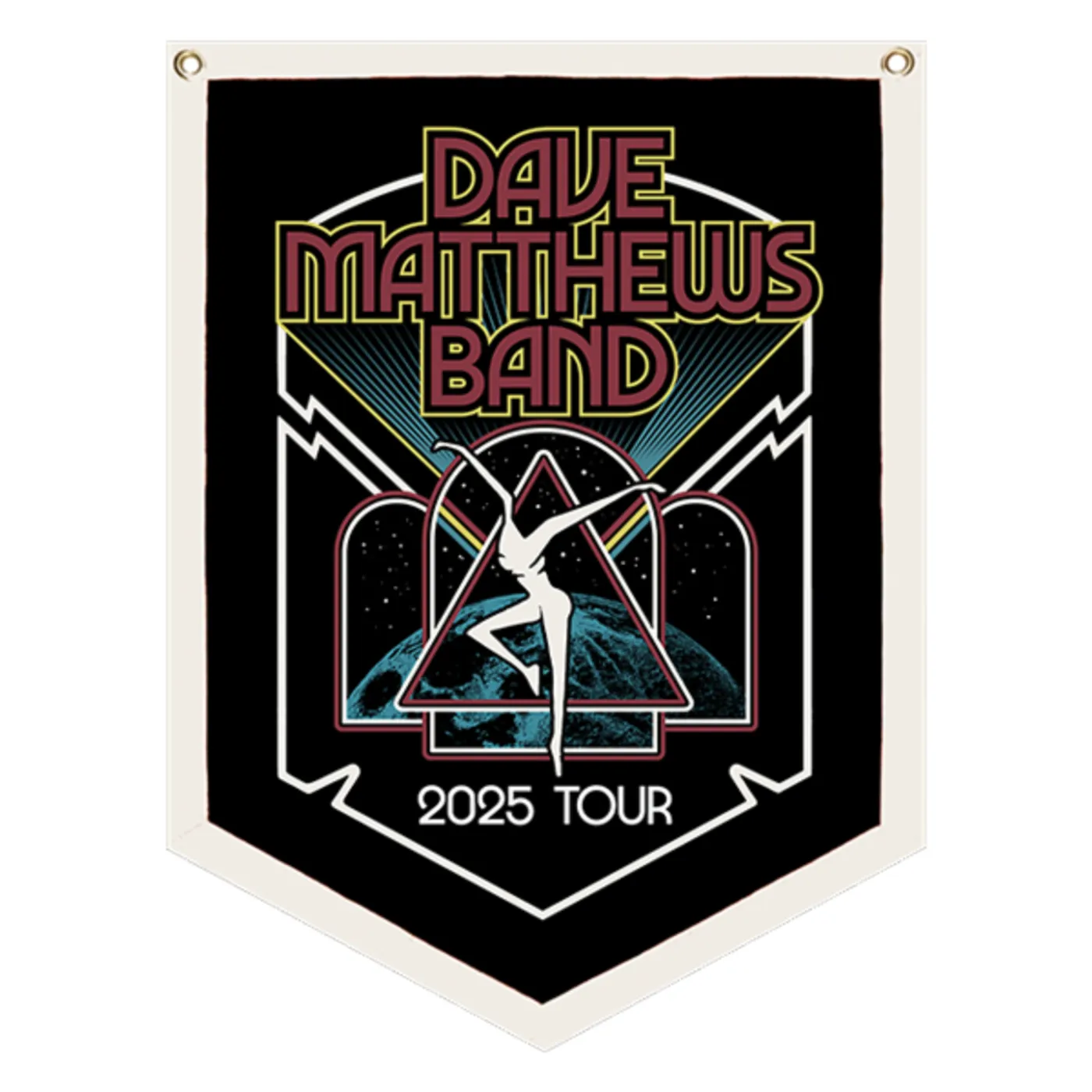 Dave Matthews Band 2025 Tour Oxford Pennant Banner