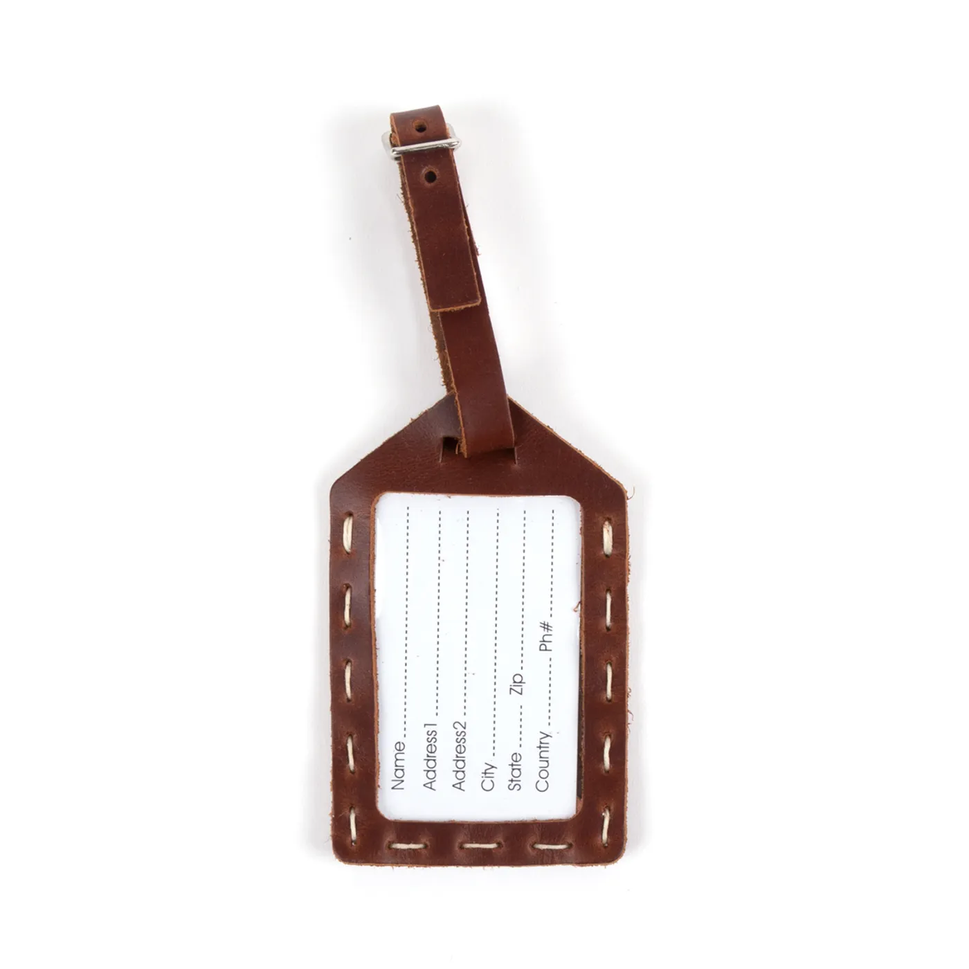 Dave Matthews Band Leather Hand-Sewn Luggage Tag