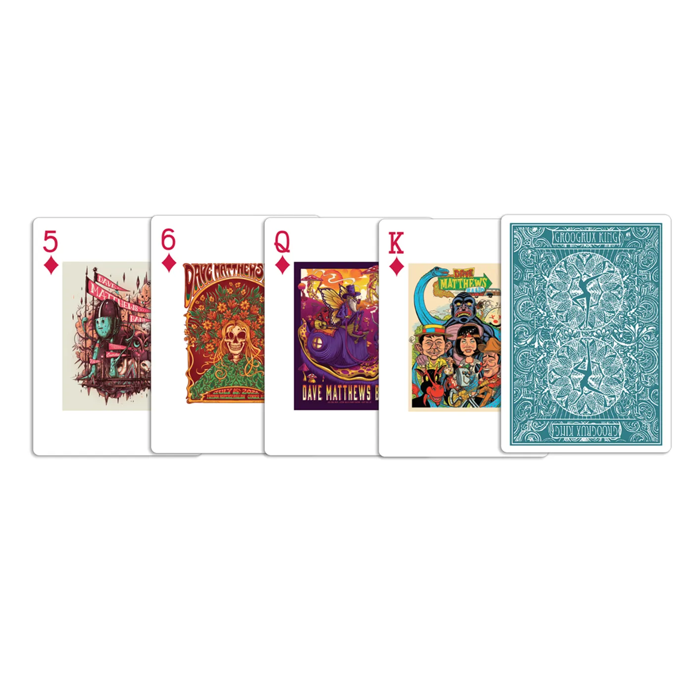Dave Matthews Band 2022 Tour Playing Cards