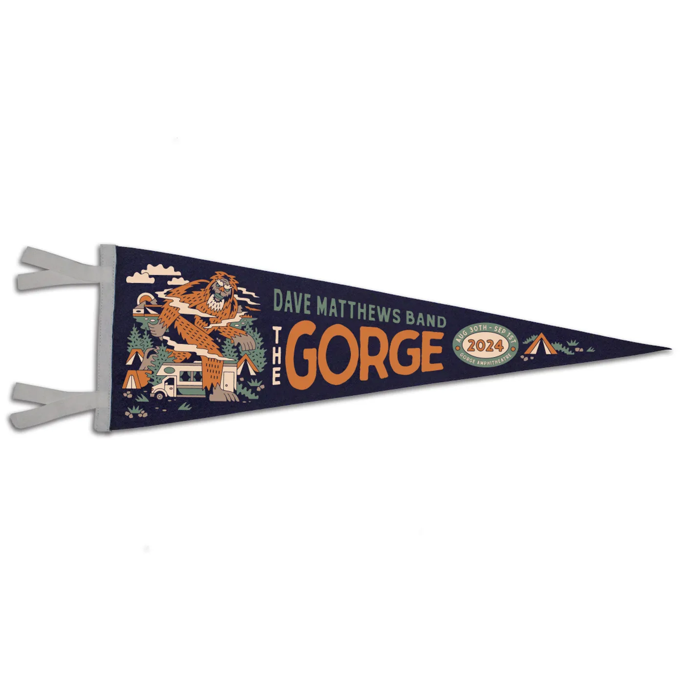 Dave Matthews Band Gorge 2024 Felt Pennant