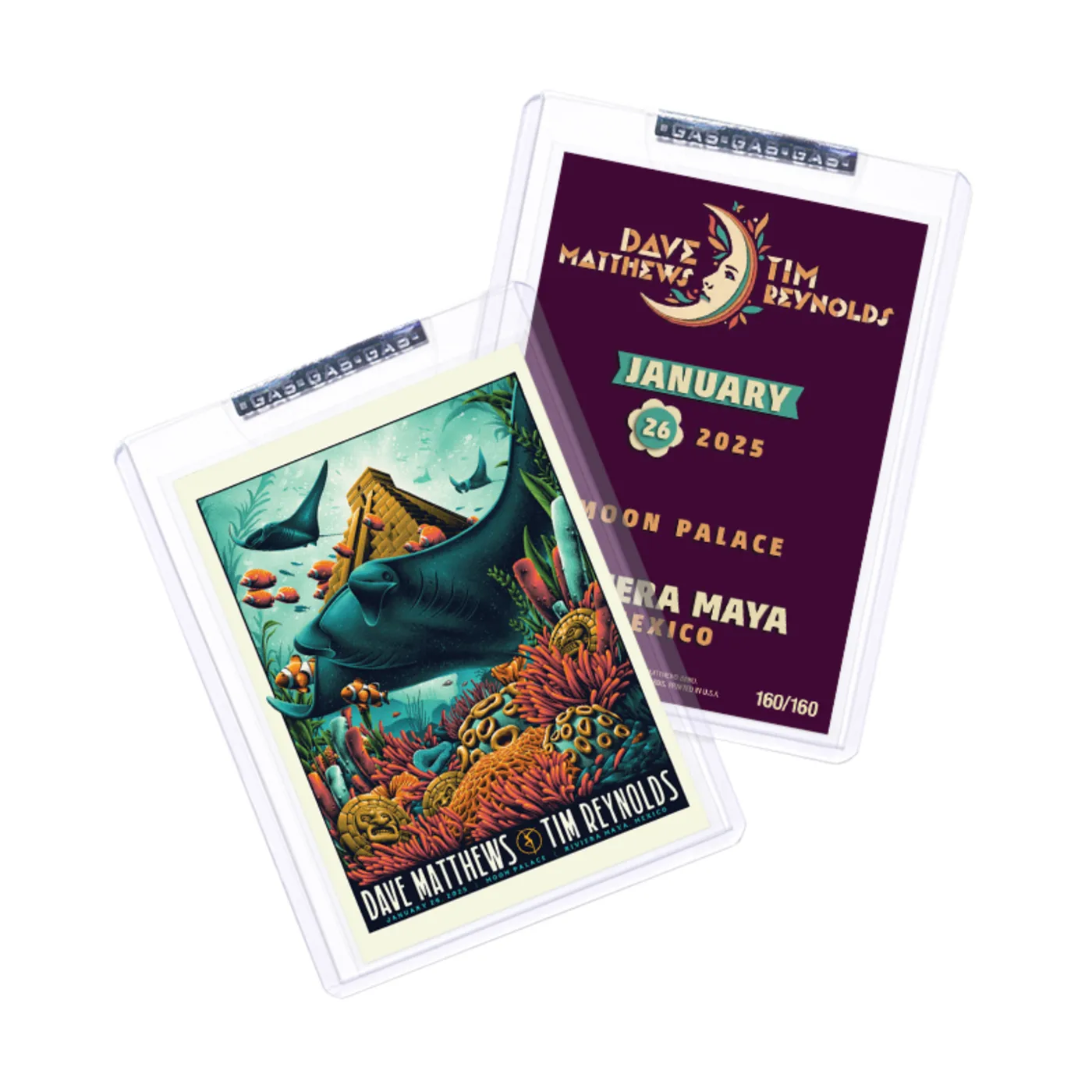 Dave Matthews Band Cancun, QR Setlist Trading Card Jan. 26, 2025