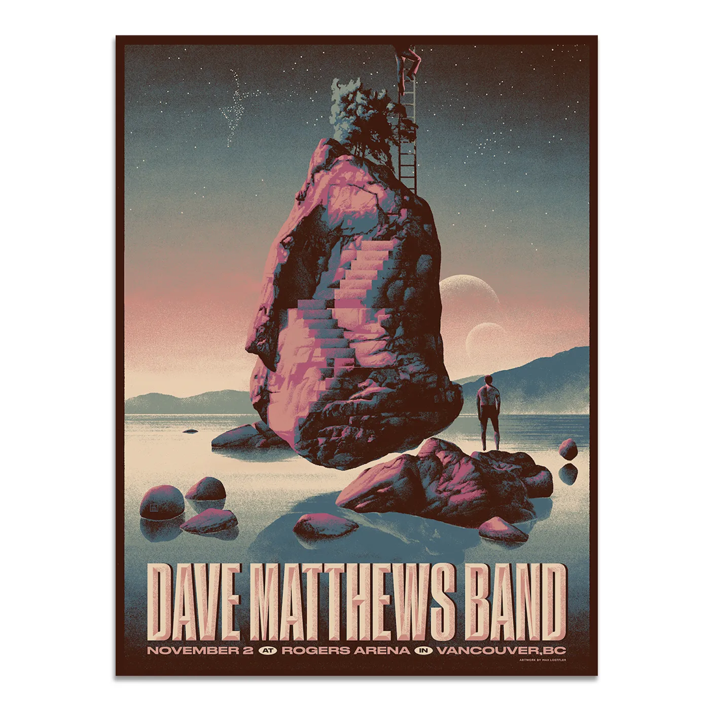 Dave Matthews Band Show Poster Vancouver, BC 11/02/2022